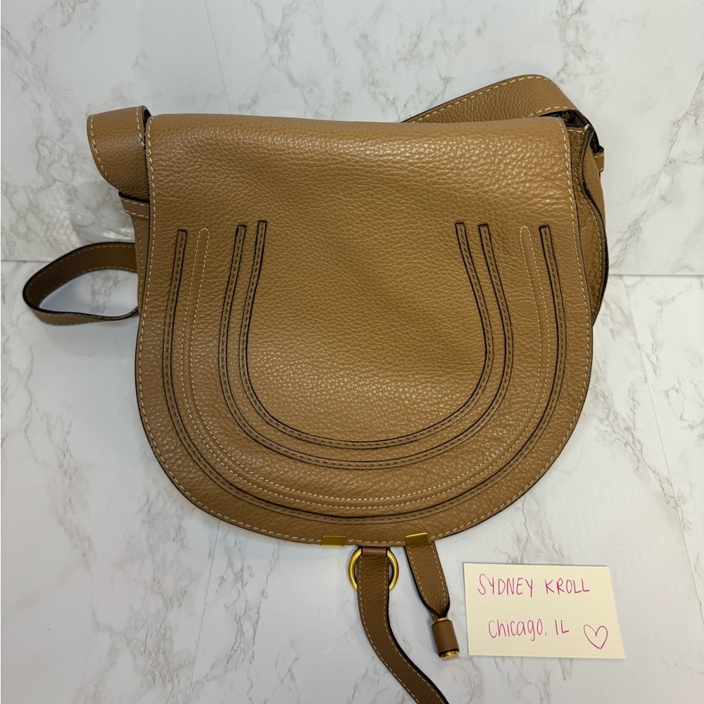 Authentic Chloe Medium Marcie Leather Crossbody Bag